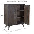 UTTERMOST Hausen 2 Door Mid-Century Cabinet - Cabinets & Bar
