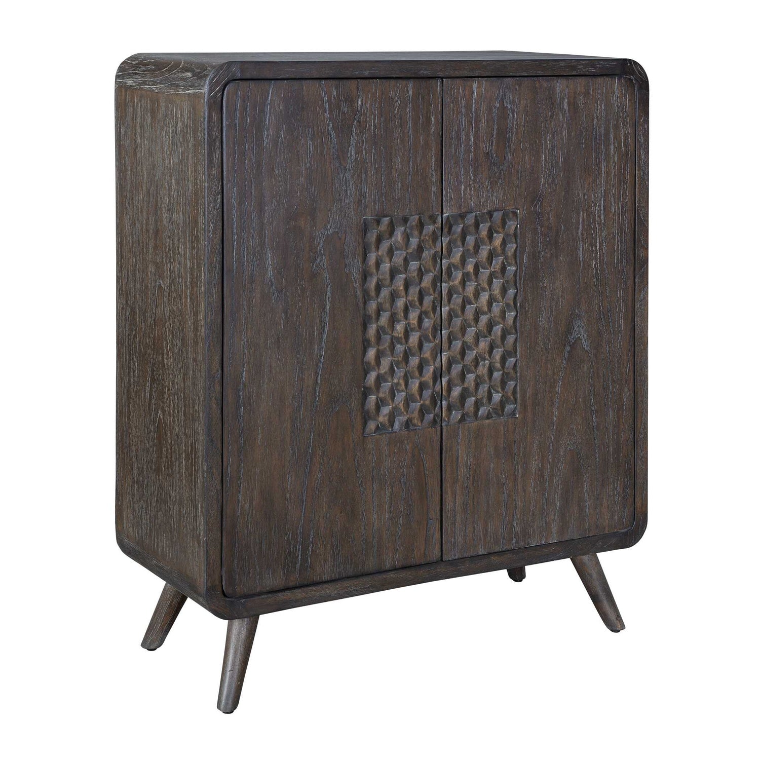 UTTERMOST HAUSEN 2 DOOR MID-CENTURY CABINET - Cabinets & Bar