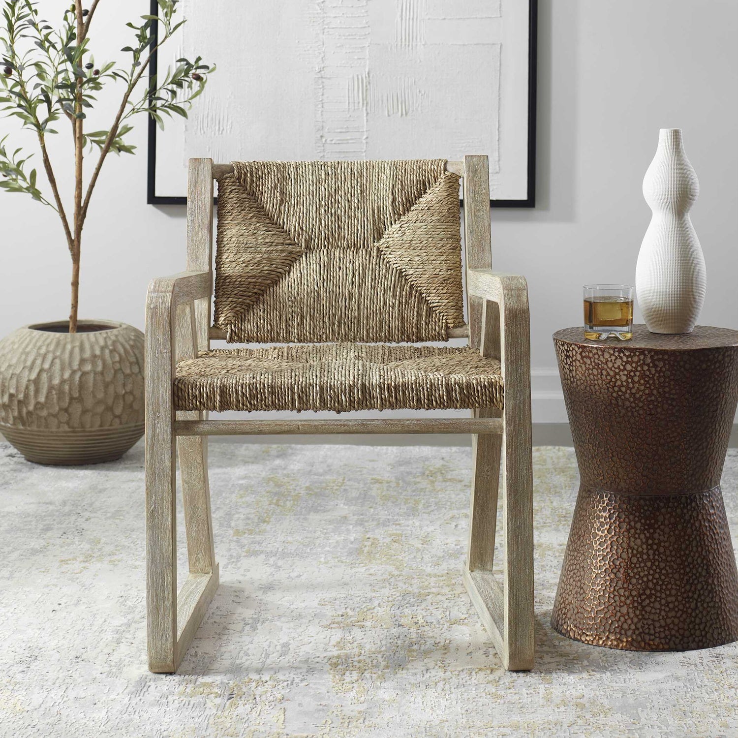 UTTERMOST Chatham Seagrass Dining Chair - Dining Chairs