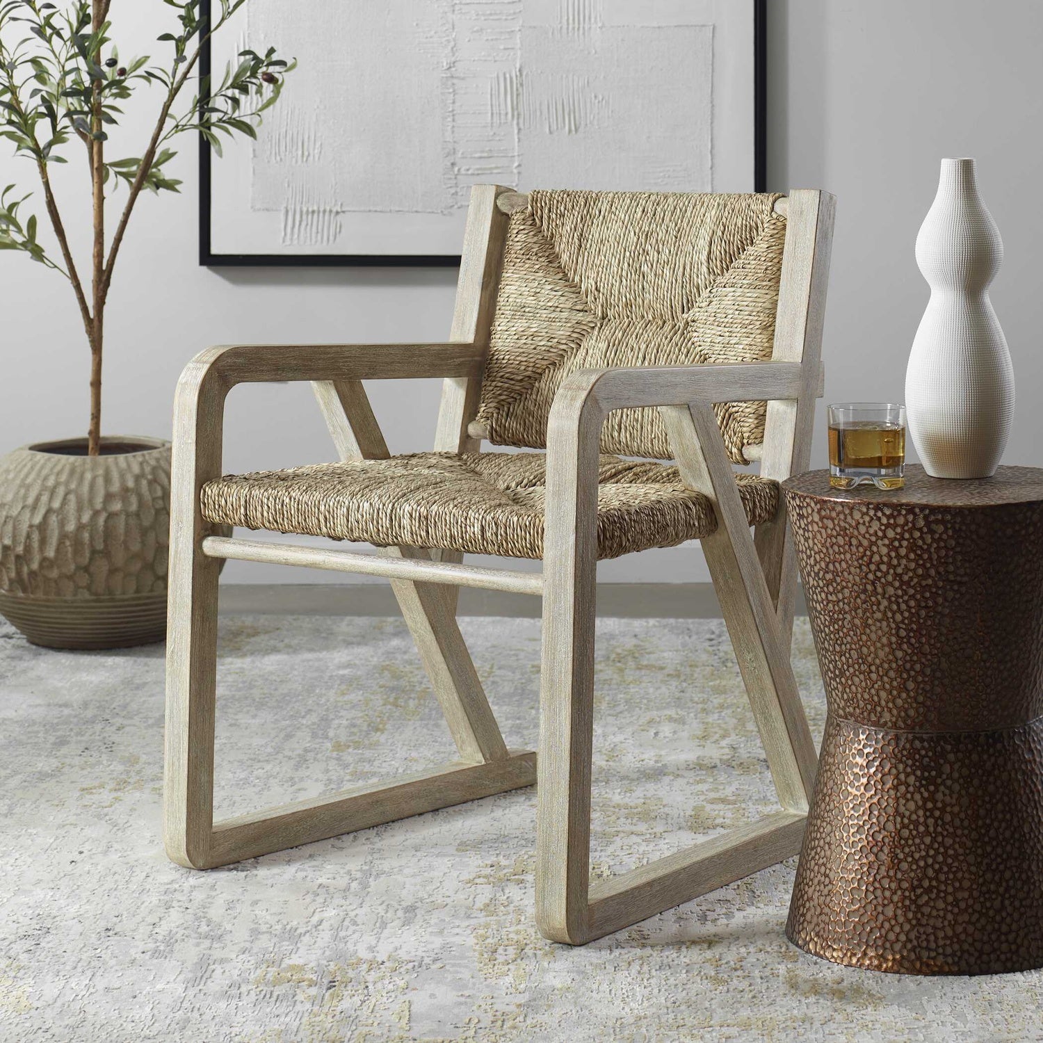 UTTERMOST CHATHAM SEAGRASS DINING CHAIR - Dining Chairs