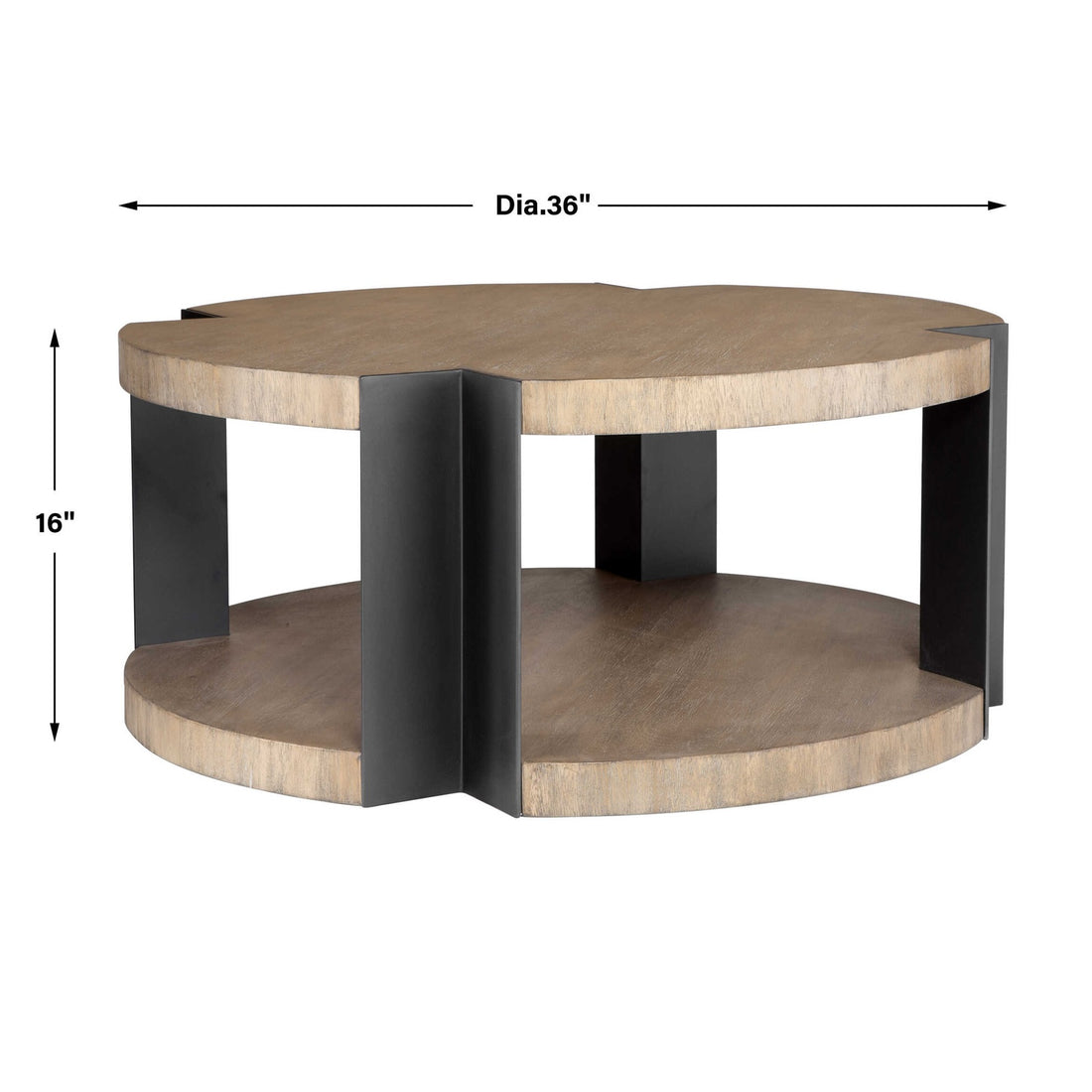 UTTERMOST LOANA INDUSTRIAL COFFEE TABLE - Coffee