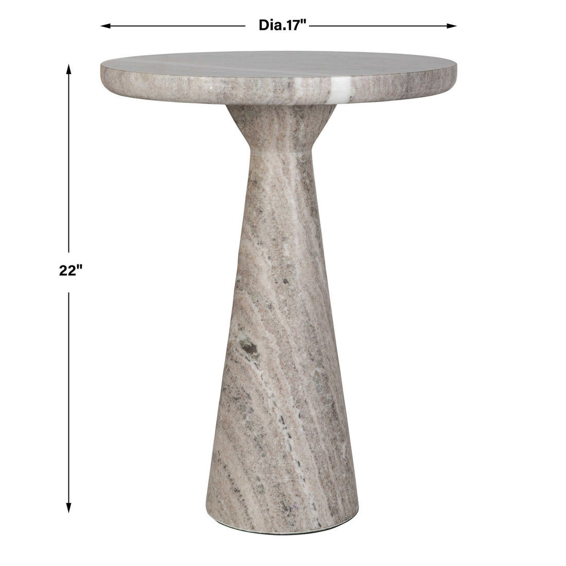 UTTERMOST STOUR ACCENT TABLE - Side
