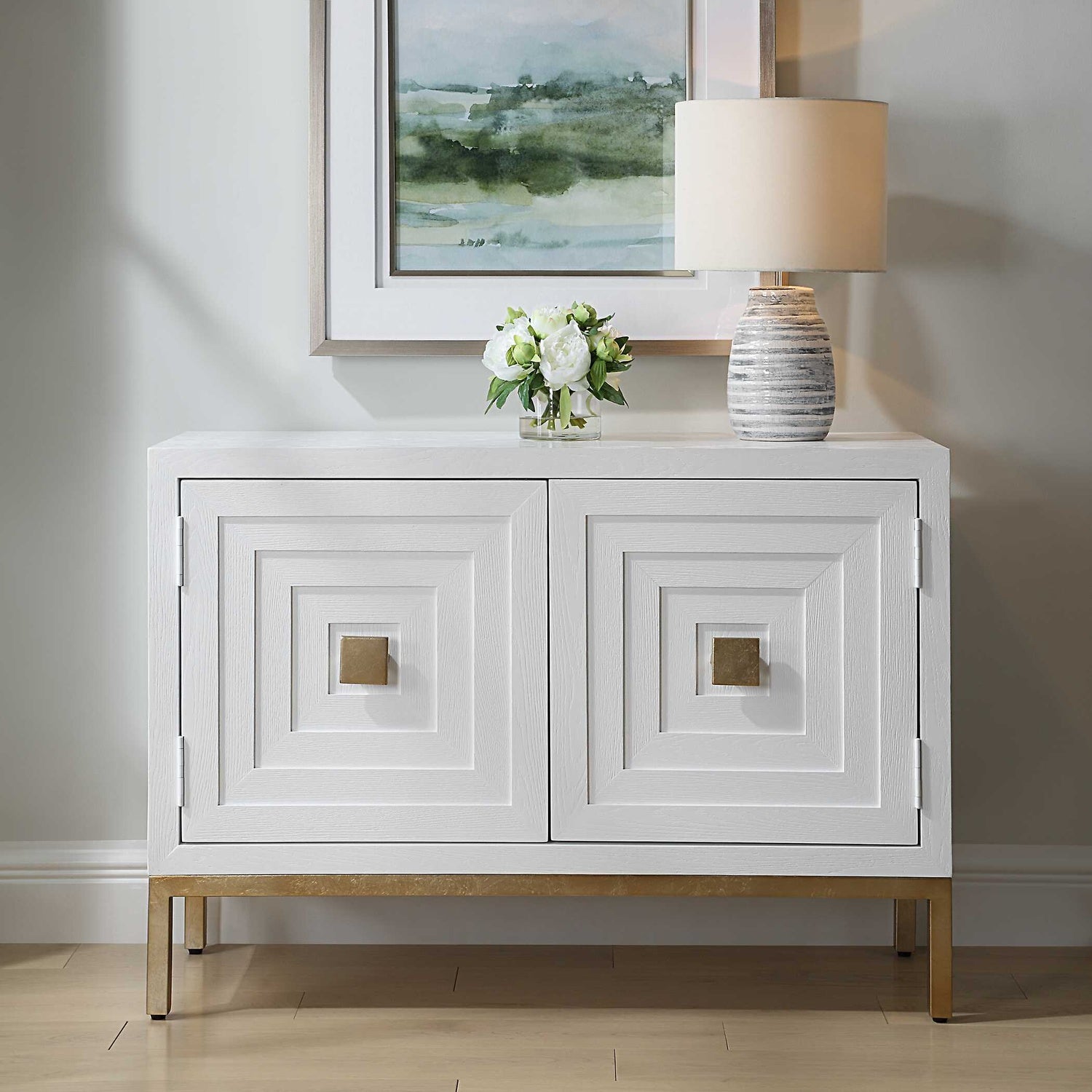 UTTERMOST AIKEN 2 DOOR CABINET - Cabinets & Bar