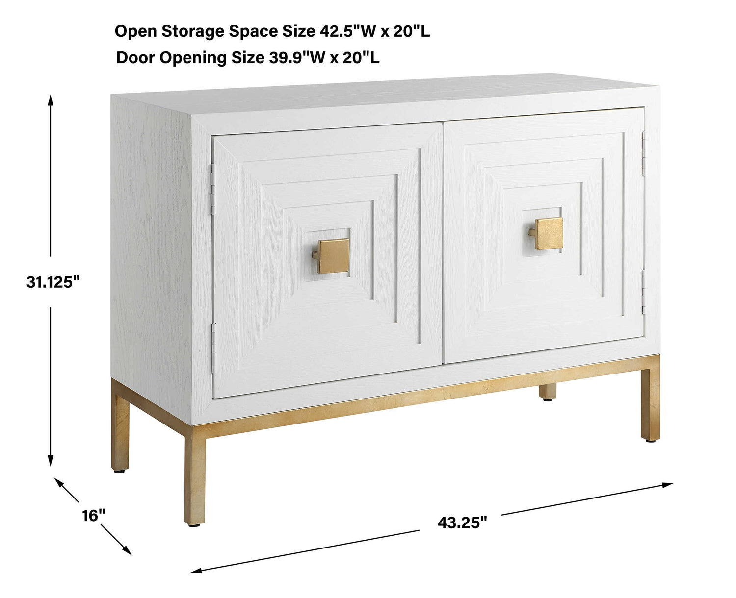 UTTERMOST Aiken 2 Door Cabinet - Cabinets & Bar