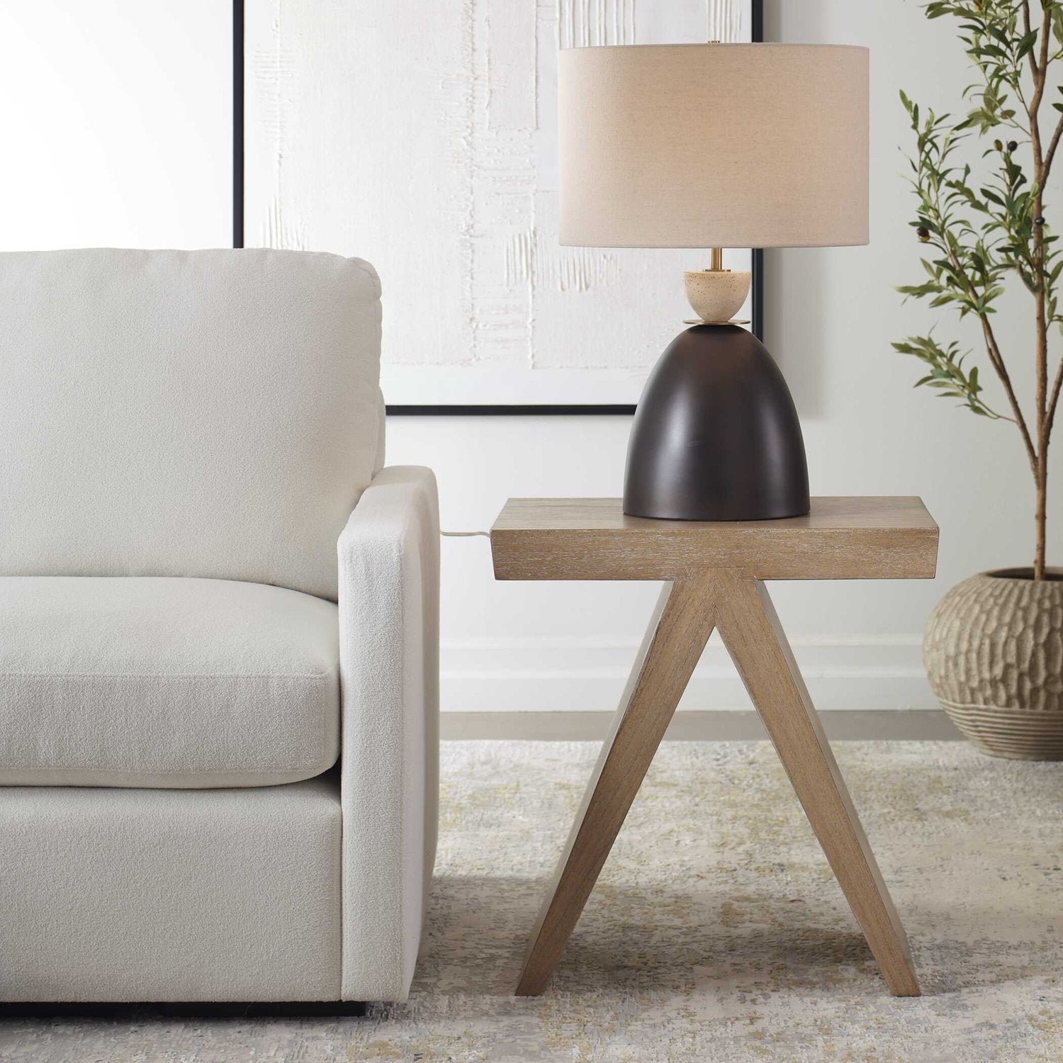 UTTERMOST Pruitt Modern Accent Table - Side