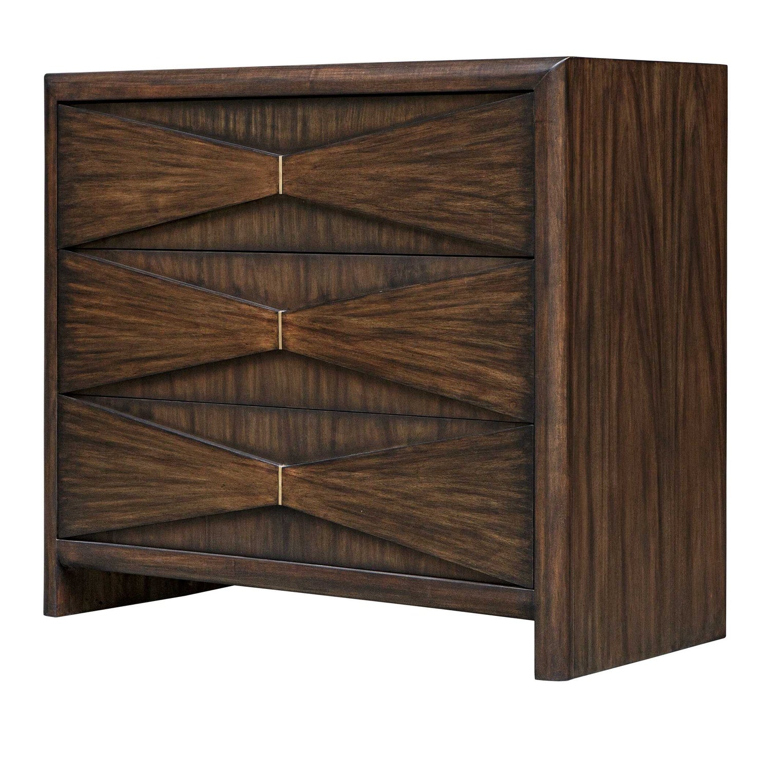 UTTERMOST BOWTIE 3 DRAWER MID-CENTURY CHEST - Benches, Ottoman, Stools