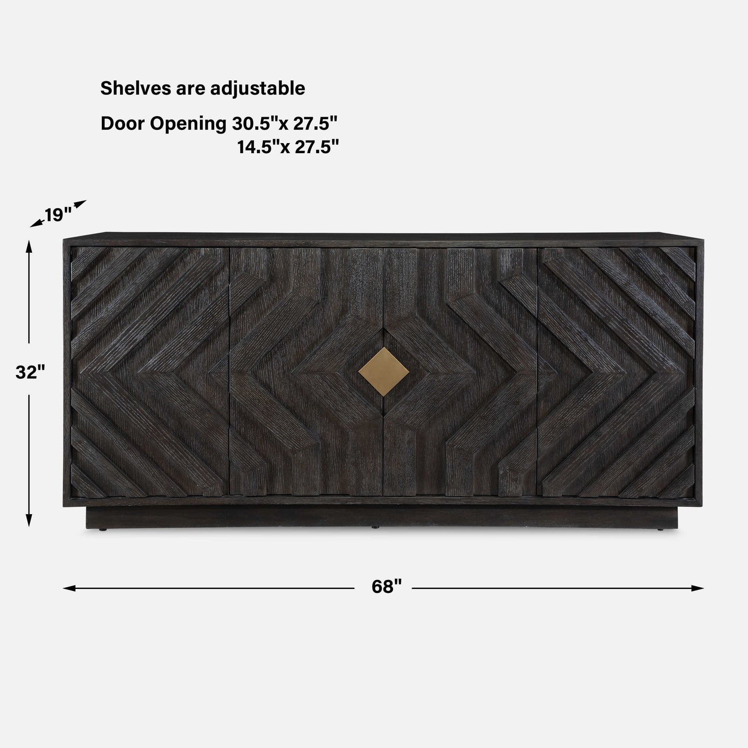 UTTERMOST Faulkner 4 Door Cabinet - Cabinets & Bar