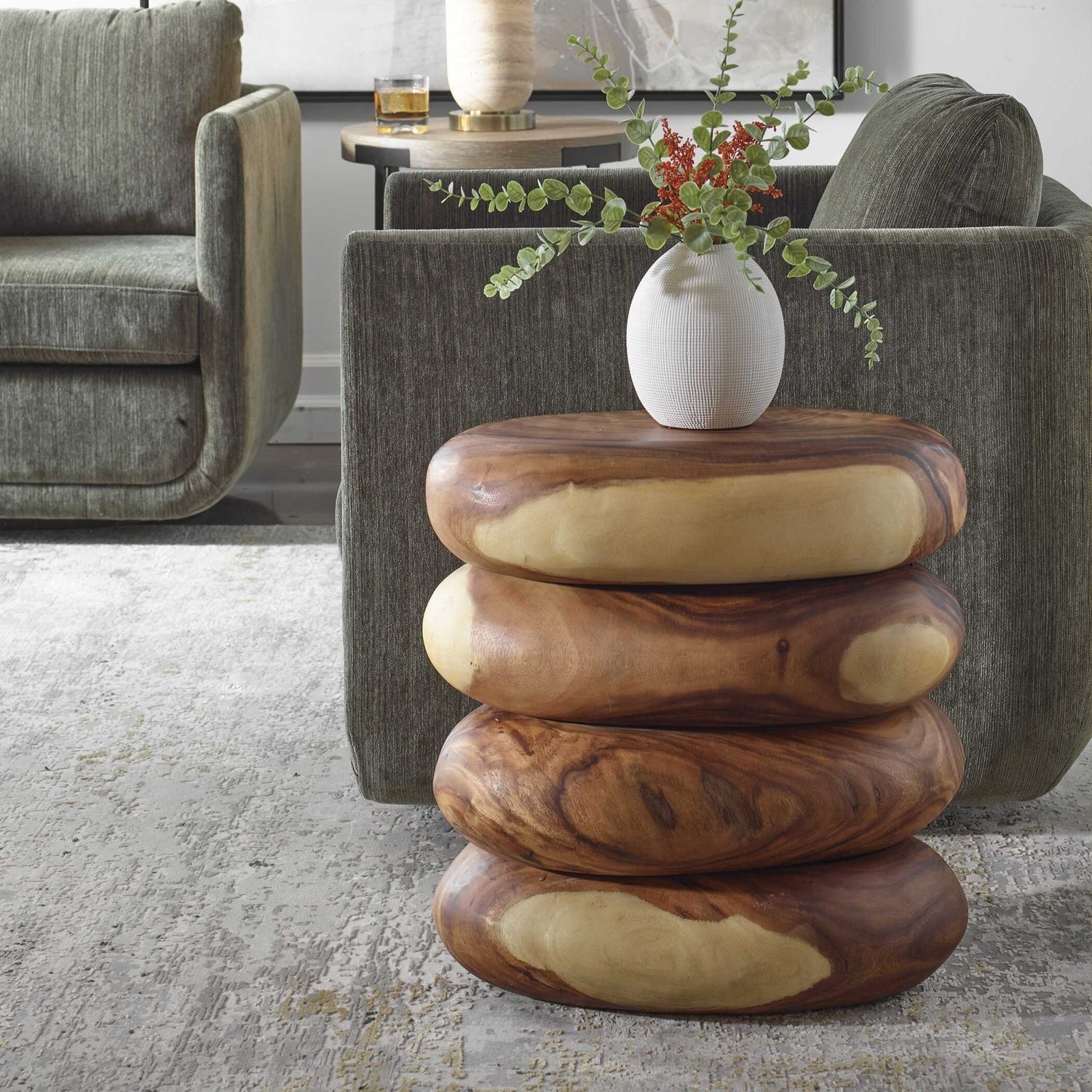 UTTERMOST Carrillo Modern End Table - Side