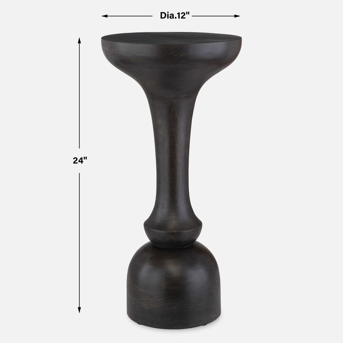 UTTERMOST GAMBIT ACCENT TABLE - Side