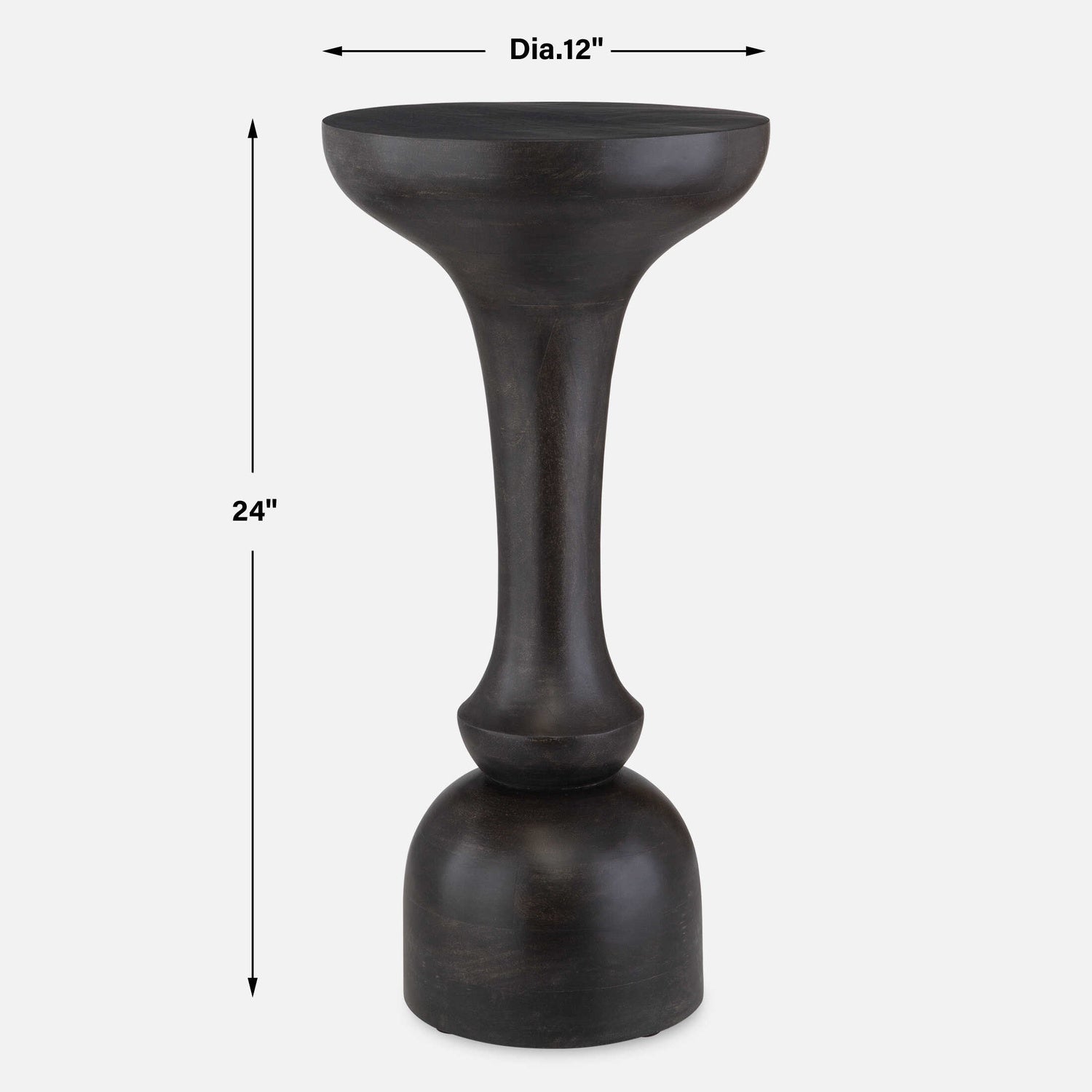 UTTERMOST GAMBIT ACCENT TABLE - Side
