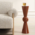 UTTERMOST HEPLER GLOSS TERRACOTTA DRINK TABLE - Side
