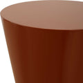 UTTERMOST Hepler Gloss Terracotta Drink Table - Side
