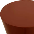 UTTERMOST Hepler Gloss Terracotta Drink Table - Side