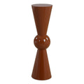 UTTERMOST Hepler Gloss Terracotta Drink Table - Side