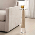 UTTERMOST Niari Travertine Drink Table - Side