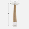 UTTERMOST NIARI TRAVERTINE DRINK TABLE - Side