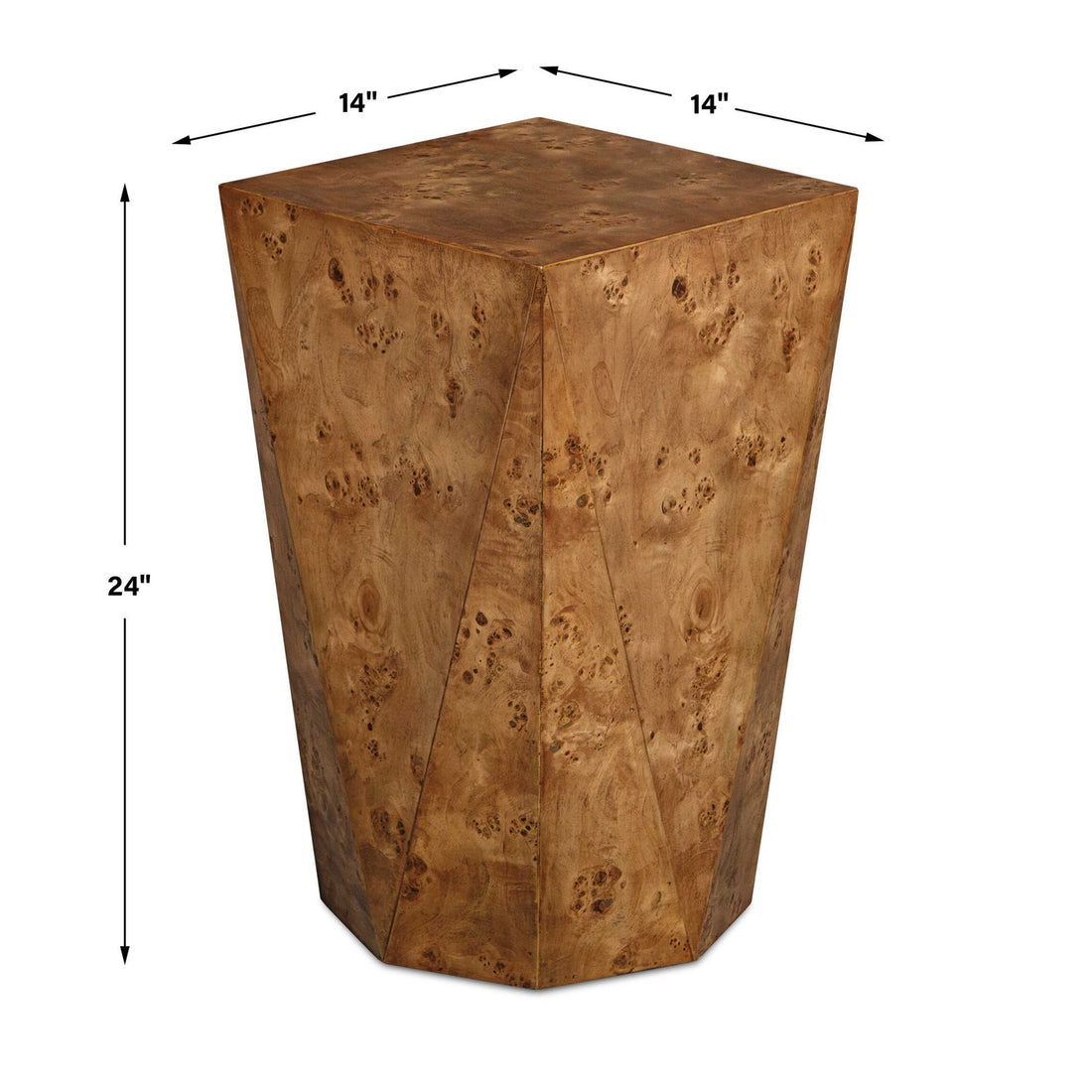 UTTERMOST HUGHES GEOMETRIC ACCENT TABLE - Side