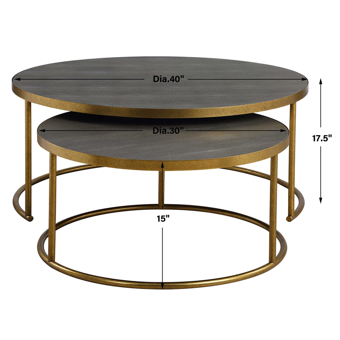 UTTERMOST ARAGON NESTING COFFEE TABLES - Coffee