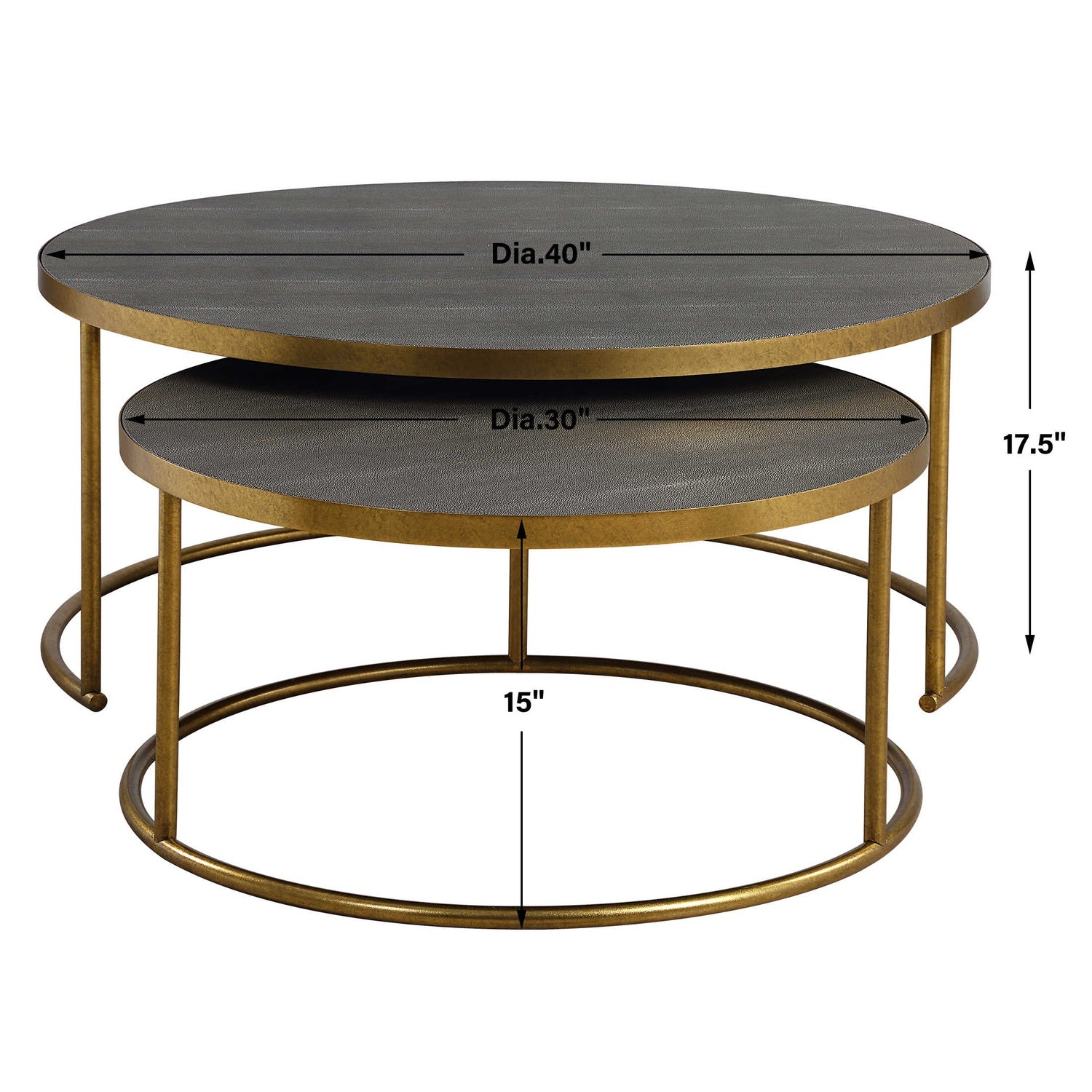 UTTERMOST ARAGON NESTING COFFEE TABLES - Coffee