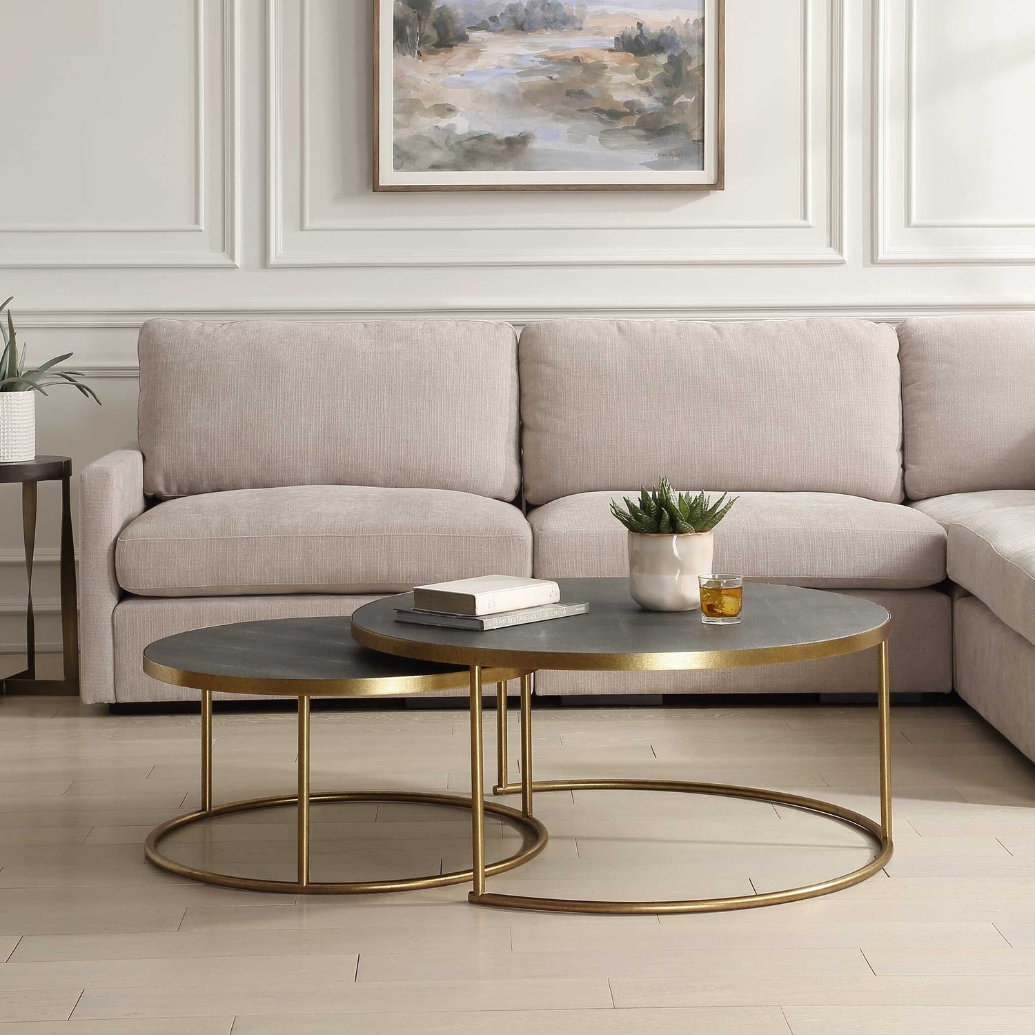 UTTERMOST Aragon Nesting Coffee Tables Set Of 2 - Coffee