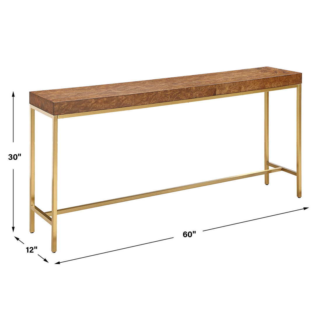 UTTERMOST MORAN BURL CONSOLE TABLE - Consoles