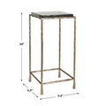 UTTERMOST Ovard Antiqued Accent Table - Side