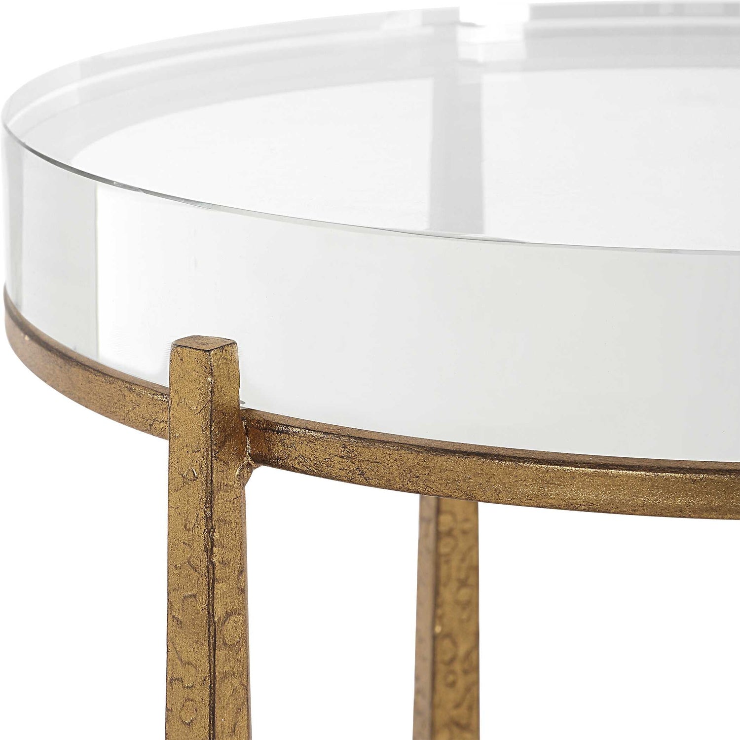 UTTERMOST MIDAS ANTIQUE ACCENT TABLE - Side
