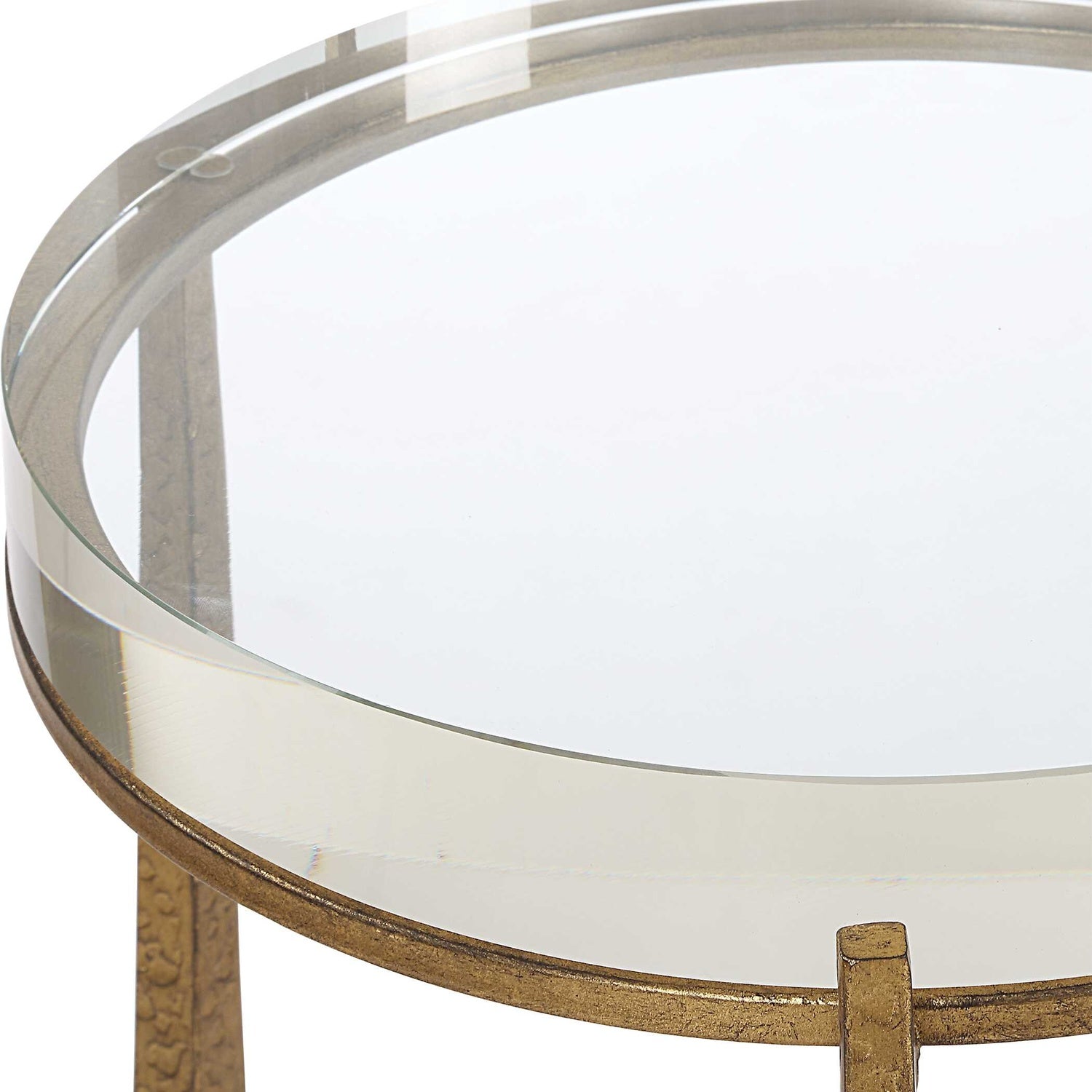 UTTERMOST MIDAS ANTIQUE ACCENT TABLE - Side
