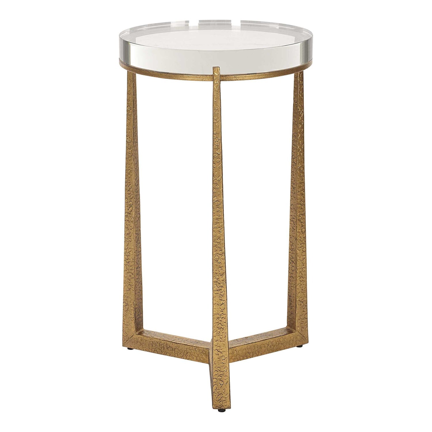 UTTERMOST MIDAS ANTIQUE ACCENT TABLE - Side
