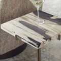 UTTERMOST Rowman Petrified Accent Table - Side