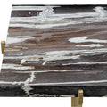 UTTERMOST ROWMAN PETRIFIED ACCENT TABLE - Side