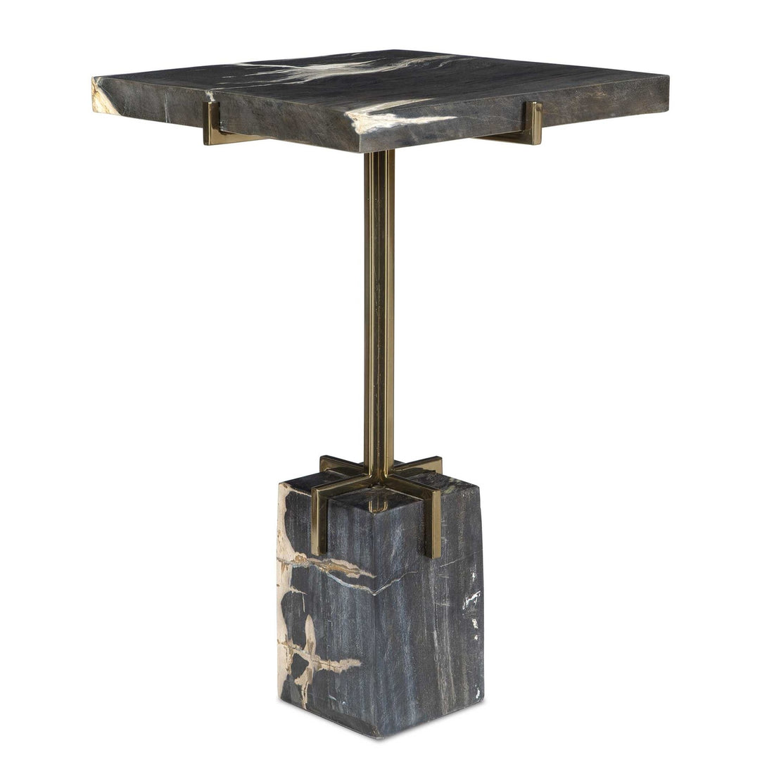 UTTERMOST Rowman Petrified Accent Table - Side