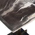 UTTERMOST ROWMAN PETRIFIED ACCENT TABLE - Side