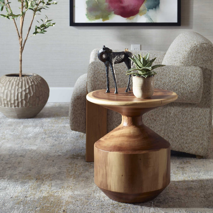 UTTERMOST LYNX ACCENT TABLE - Side
