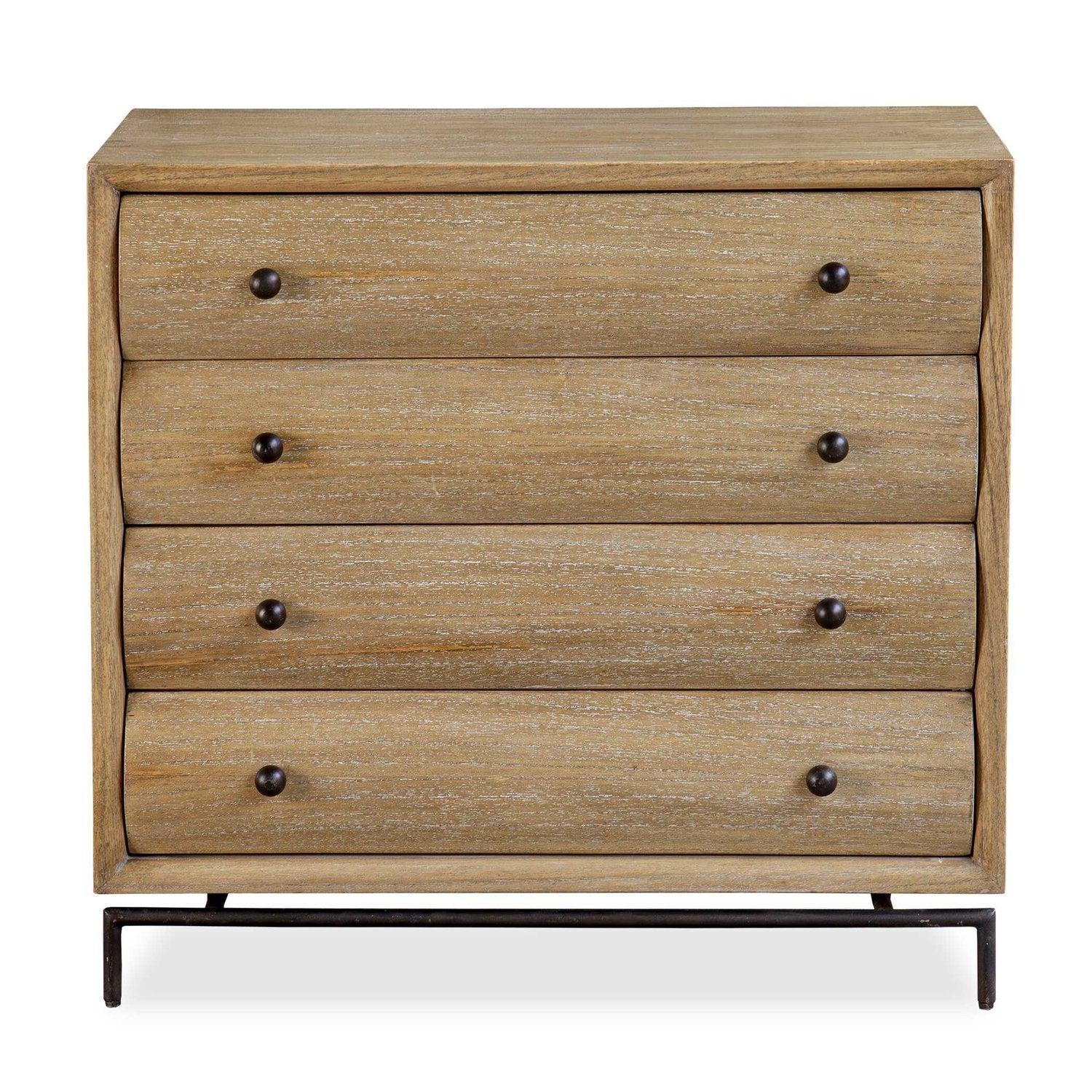 UTTERMOST MILLARD CURVED 4 DRAWER CHEST - Benches, Ottoman, Stools