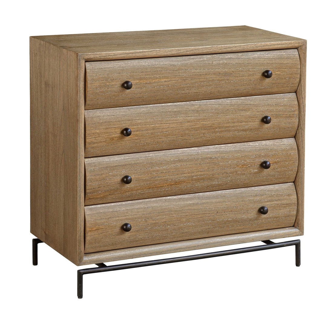 UTTERMOST Millard Curved 4 Drawer Chest - Benches, Ottoman, Stools