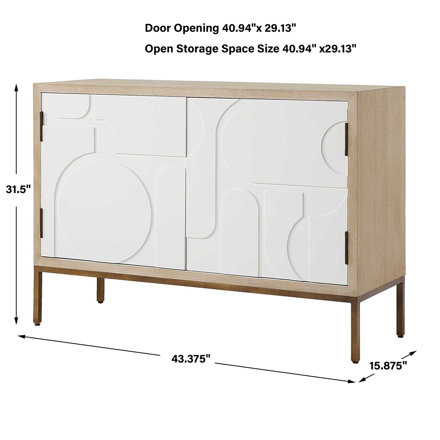 UTTERMOST Weimar 2 Door Cabinet - Cabinets & Bar