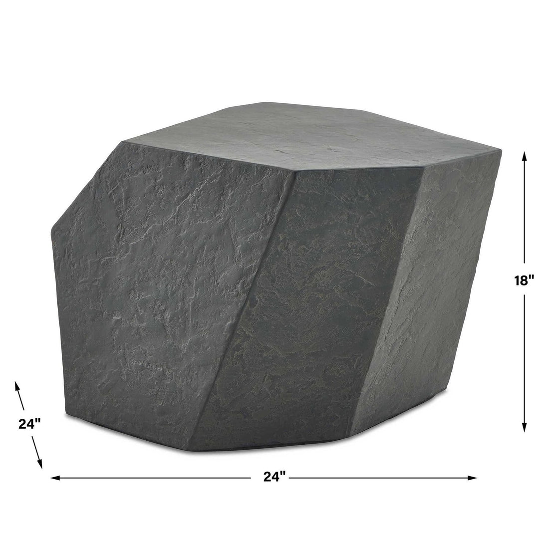 UTTERMOST PARRA SLATE OUTDOOR SIDE TABLE - Outdoor Tables