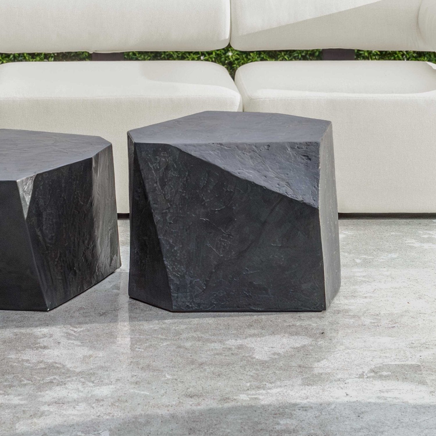 UTTERMOST PARRA SLATE OUTDOOR SIDE TABLE - Outdoor Tables