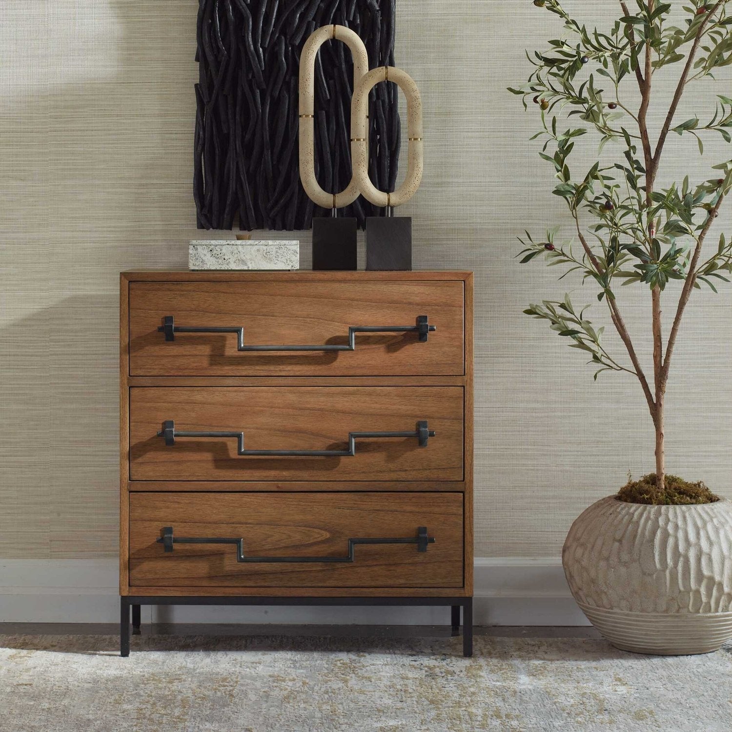 UTTERMOST JORY ACCENT CHEST - Benches, Ottoman, Stools