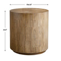 UTTERMOST Nevis Cylinder Side Table - Decorative Accents