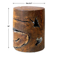 UTTERMOST Rafe Accent Stool - Benches, Ottoman, Stools