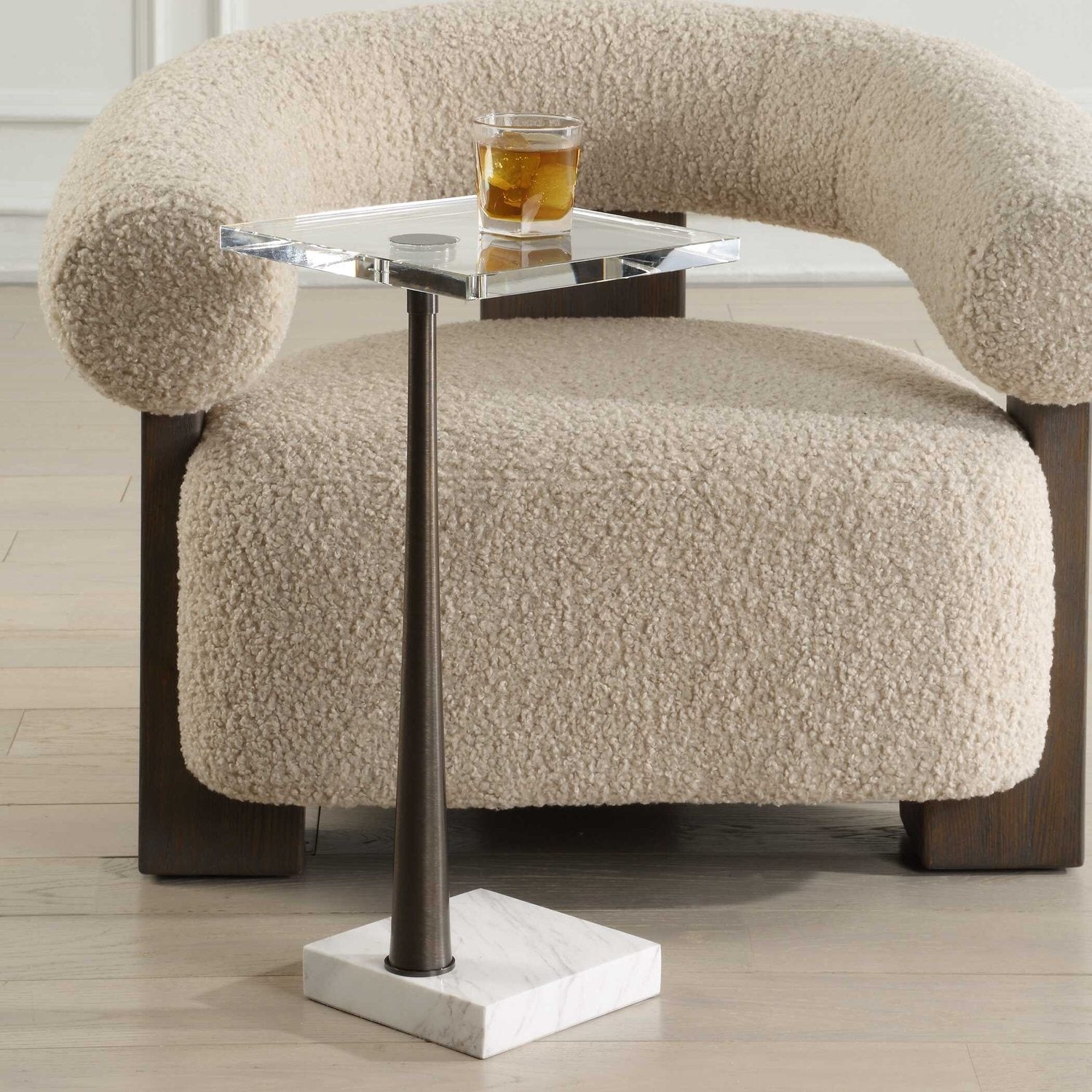 UTTERMOST PELTON DRINK TABLE - Side