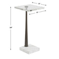 UTTERMOST PELTON DRINK TABLE - Side