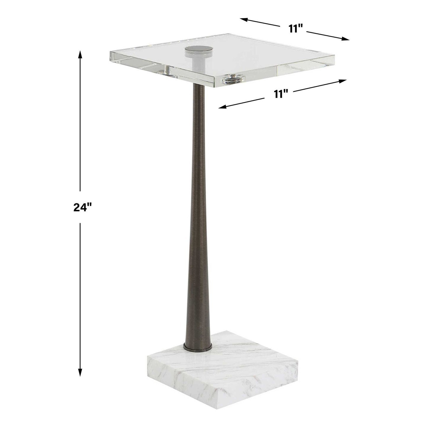 UTTERMOST PELTON DRINK TABLE - Side