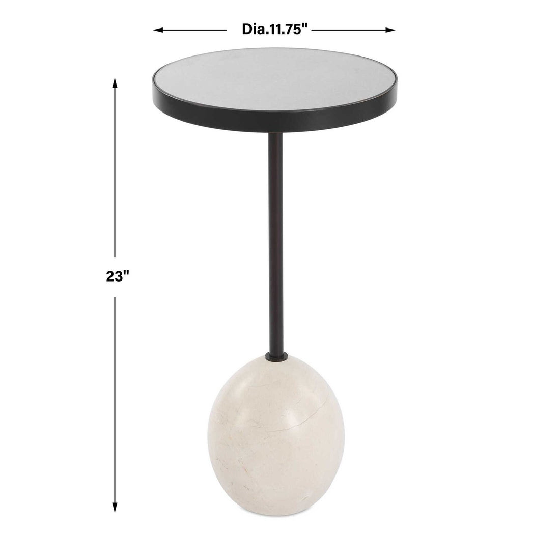 UTTERMOST ODESA ACCENT TABLE - Side