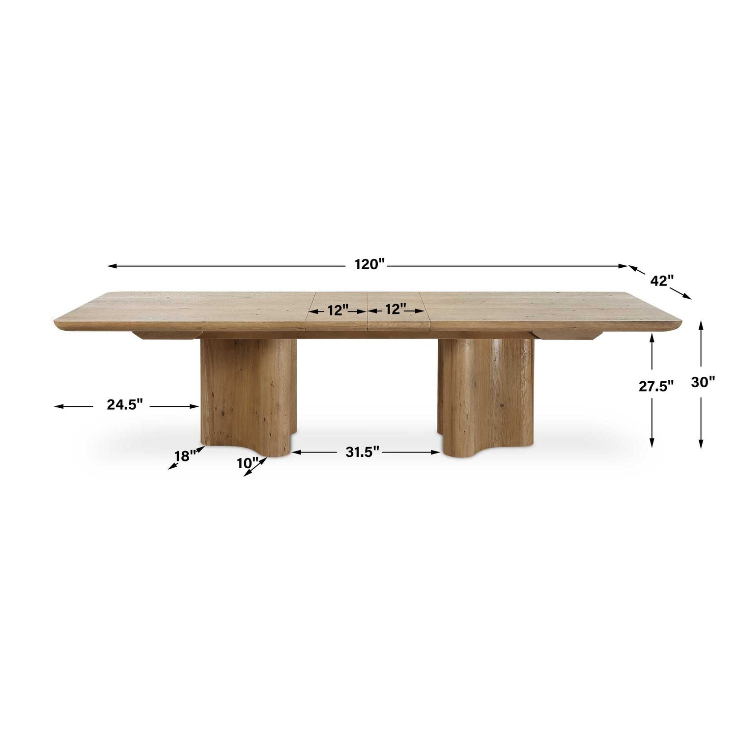 UTTERMOST CECELIA DINING TABLE - Dining Chairs