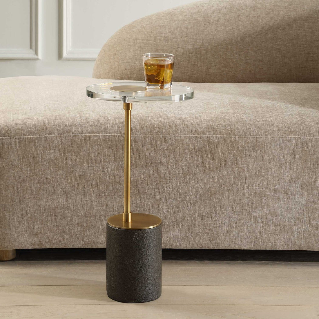 UTTERMOST Kaufman Crystal Accent Table - Side