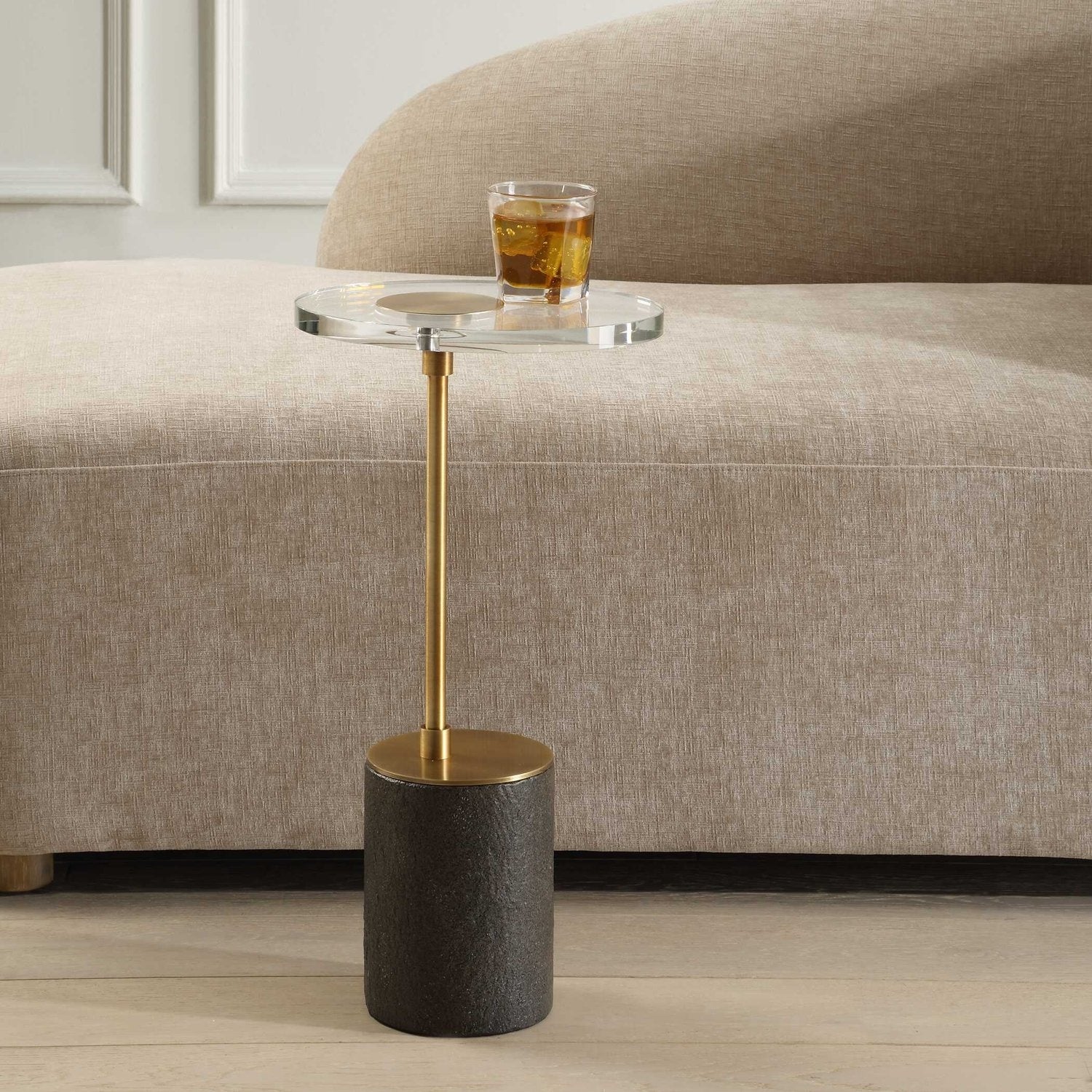 UTTERMOST Kaufman Crystal Accent Table - Side