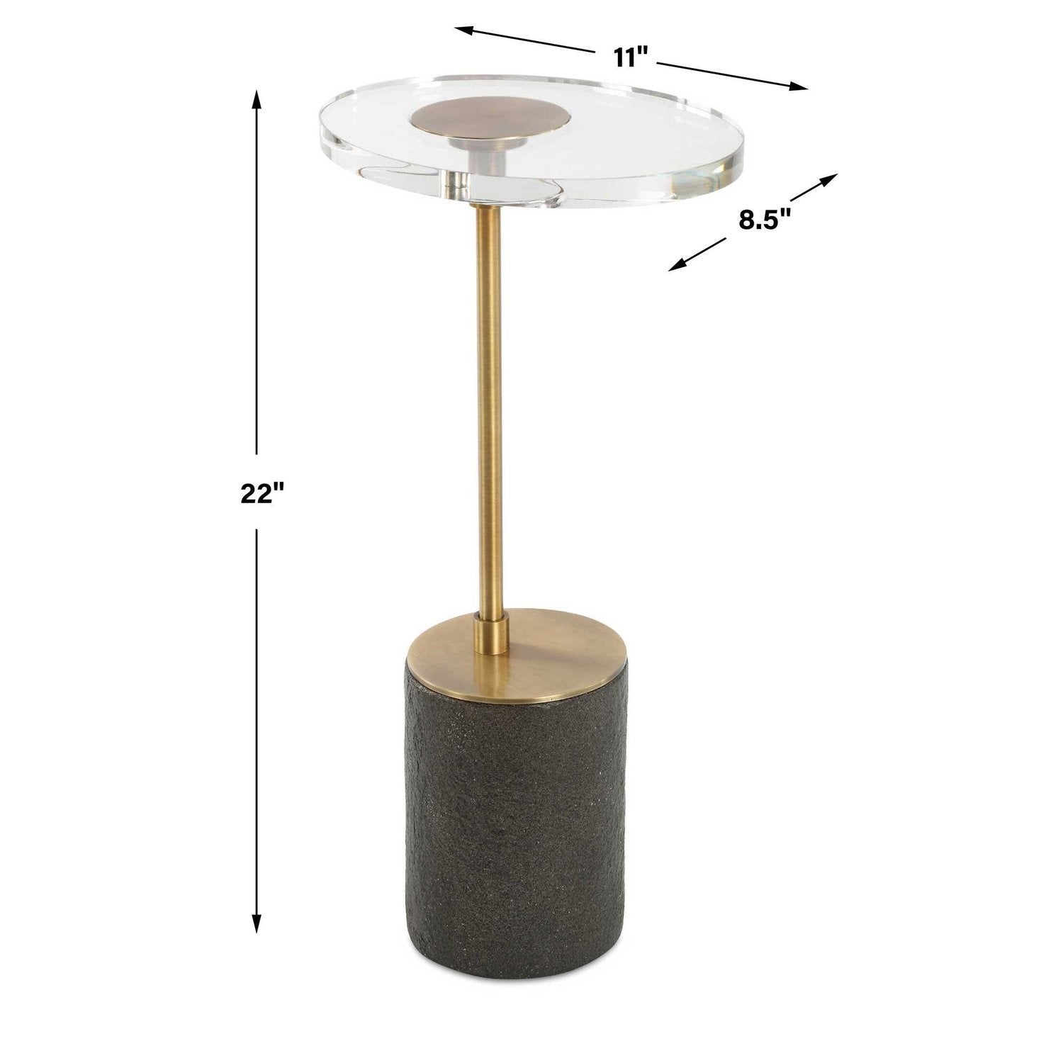 UTTERMOST Kaufman Crystal Accent Table - Side